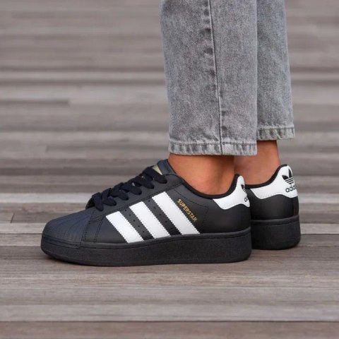 Кросівки Adidas Superstar Platform Black premium | Кроссовки Адидас жіночі