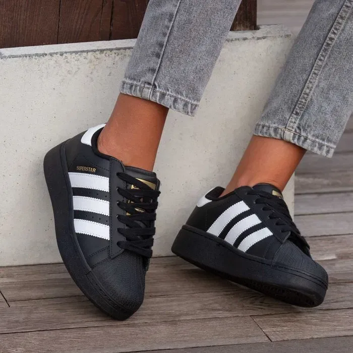 Кросівки Adidas Superstar Platform Black premium | Кроссовки Адидас жіночі — фото 3