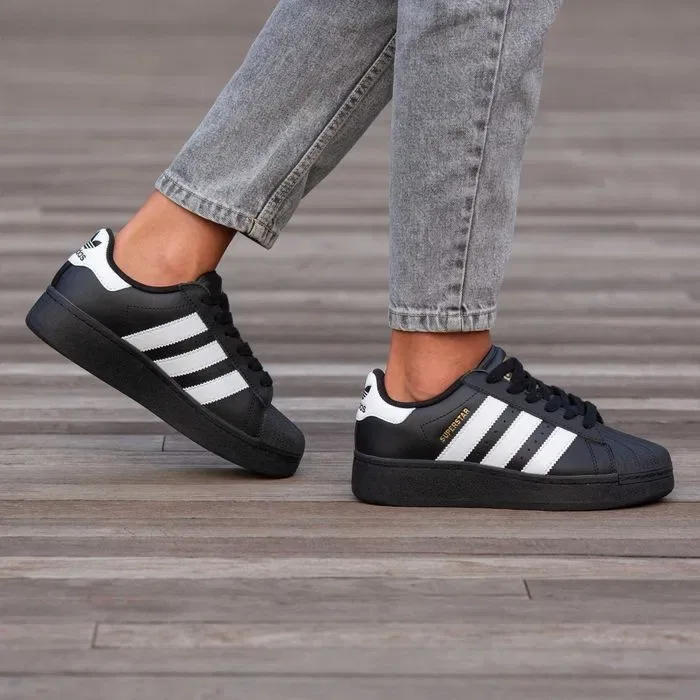 Кросівки Adidas Superstar Platform Black premium | Кроссовки Адидас жіночі — фото 6