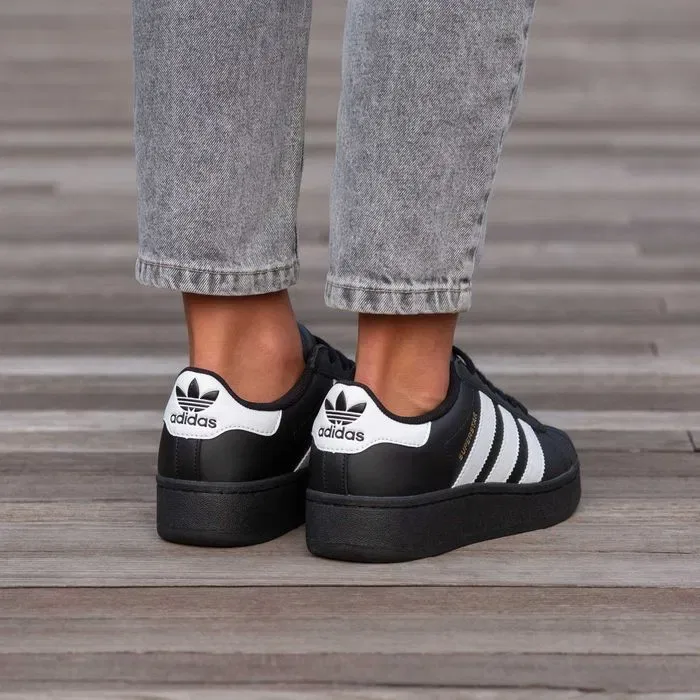 Кросівки Adidas Superstar Platform Black premium | Кроссовки Адидас жіночі — фото 7