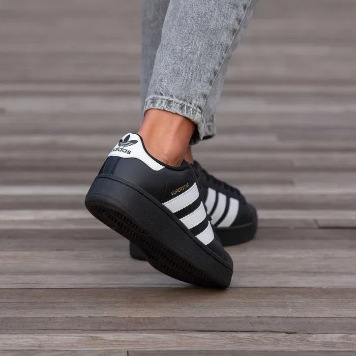 Кросівки Adidas Superstar Platform Black premium | Кроссовки Адидас жіночі — фото 8