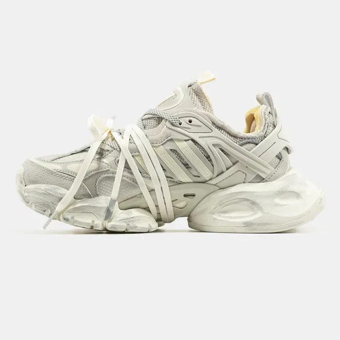 Кросівки Adidas Vento XLG Beige/Grey premium | Кроссовки Адидас жіночі чоловічі — фото 3