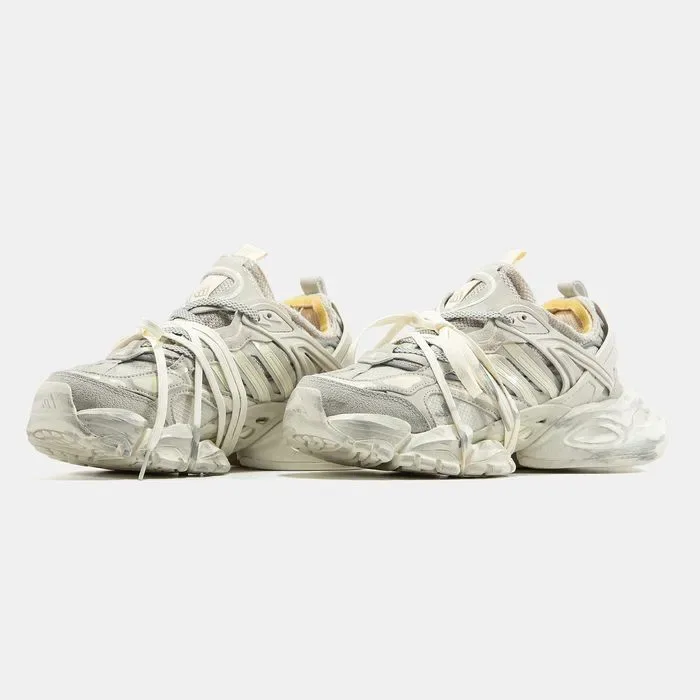 Кросівки Adidas Vento XLG Beige/Grey premium | Кроссовки Адидас жіночі чоловічі — фото 7
