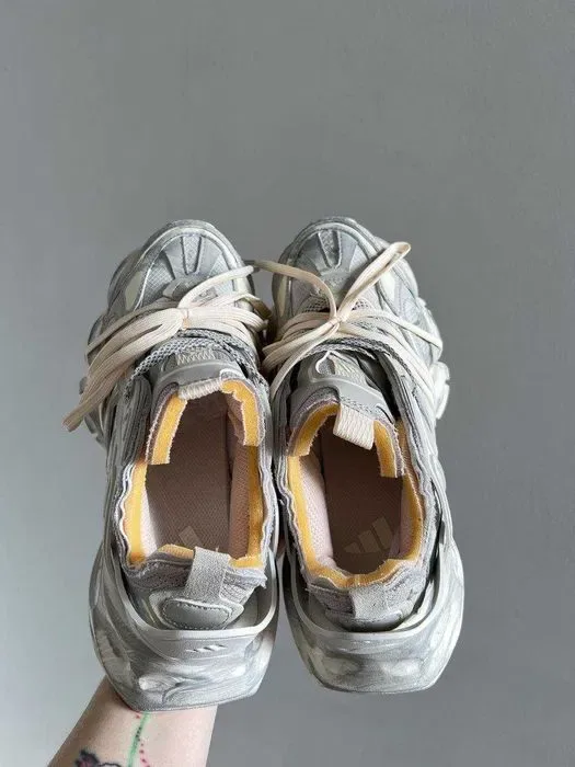 Кросівки Adidas Vento XLG Deluxe Beige Grey premium | Кроссовки Адидас жіночі чоловічі — фото 5