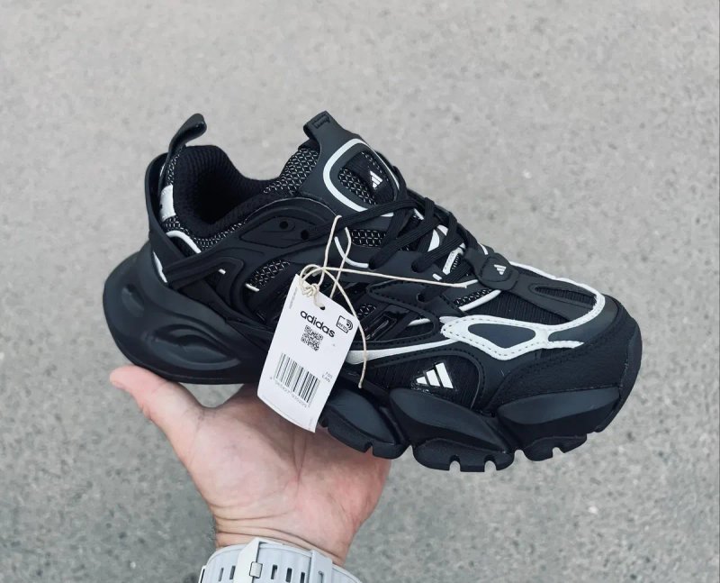 Кросівки Adidas XLG Vento Runner Deluxe black/ grey /white. Vento black/ white. — фото 8