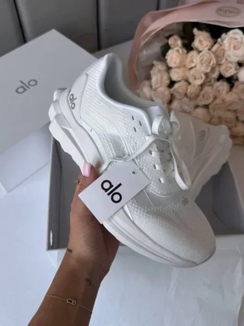 Кросівки Alo Yoga Runner White premium | Кроссовки жіночі чоловічі