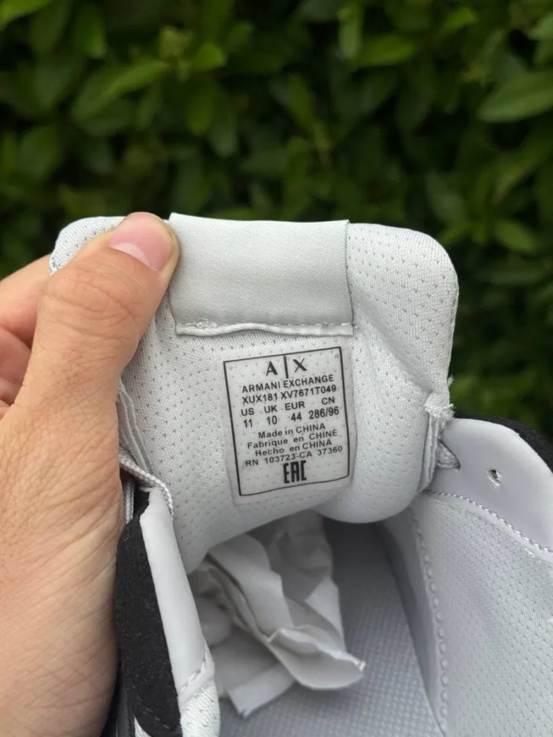 Кросівки Armani Exchange чоловічі спортивні літні кросівки Армані Ексчендж білі | Кроссовки мужские летние Армани Ексченлд Armani кеди Емпоріо Армані — фото 6
