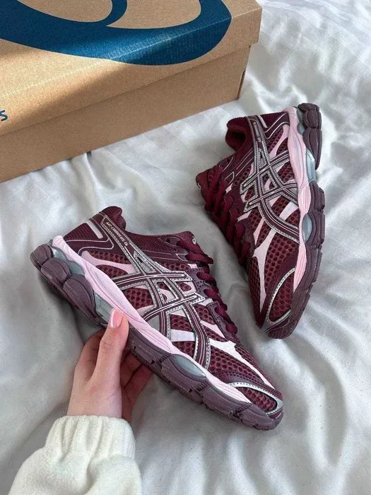 Кросівки Asics Gel-Cumulus 16 Bordo/Pink premium | Кроссовки Асикс жіночі — фото 5