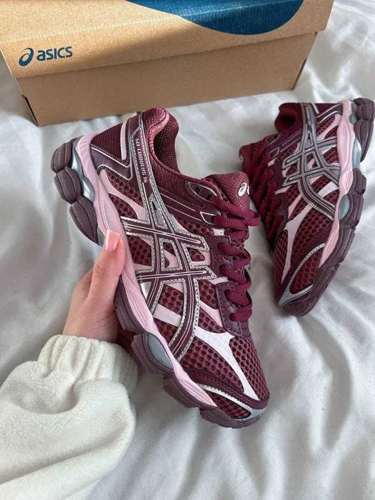 Кросівки Asics Gel-Cumulus 16 Bordo/Pink premium | Кроссовки Асикс жіночі — фото 7