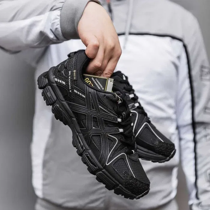 Кросівки Asics Gel-Kahana 8 Gore-Tex All Black premium | Кроссовки Асикс чоловічі жіночі — фото 4