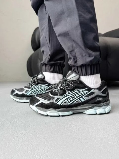 Кросівки Asics Gel-NYC Black/Mint premium | Кроссовки Асикс чоловічі жіночі