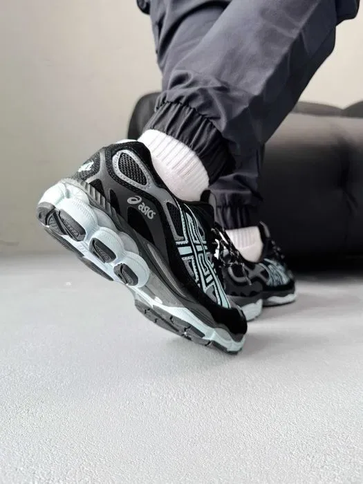 Кросівки Asics Gel-NYC Black/Mint premium | Кроссовки Асикс чоловічі жіночі — фото 5