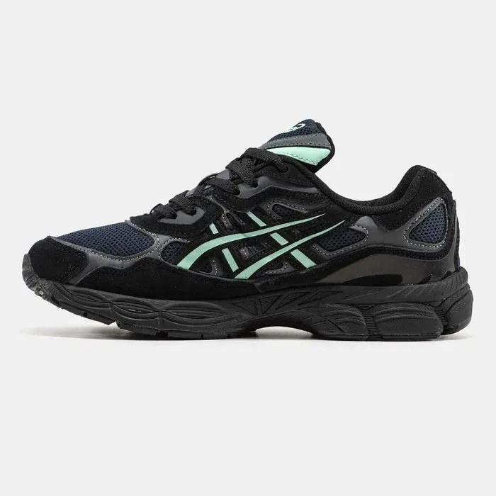 Кросівки Asics Gel-NYC Black/Navy/Mint premium | Кроссовки Асикс чоловічі жіночі — фото 3