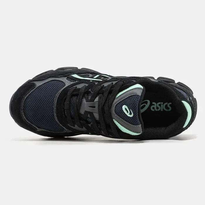 Кросівки Asics Gel-NYC Black/Navy/Mint premium | Кроссовки Асикс чоловічі жіночі — фото 4