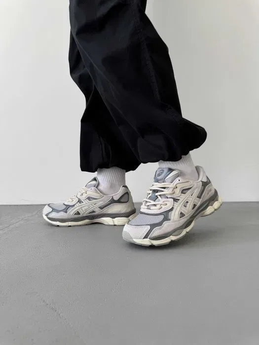 Кросівки Asics Gel-NYC Gore-Tex Grey premium весна | Кроссовки Асикс чоловічі — фото 5