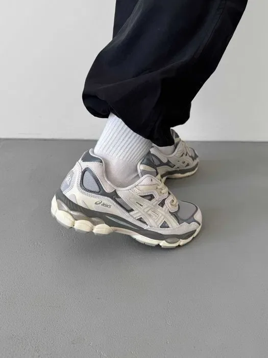 Кросівки Asics Gel-NYC Gore-Tex Grey premium весна | Кроссовки Асикс чоловічі — фото 7