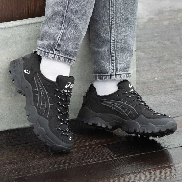 Кросівки Asics Gel-Pickax Black premium | Кроссовки Асикс чоловічі жіночі — фото 3