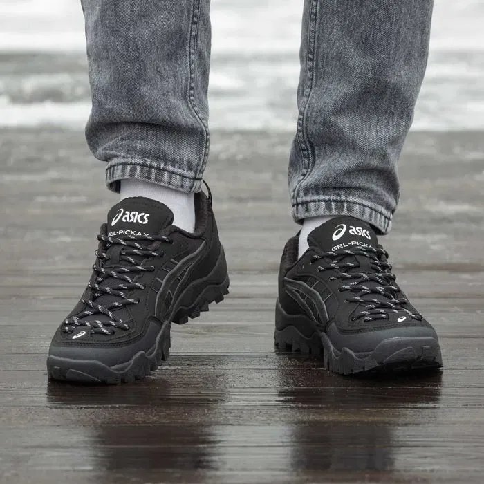 Кросівки Asics Gel-Pickax Black premium | Кроссовки Асикс чоловічі жіночі — фото 5