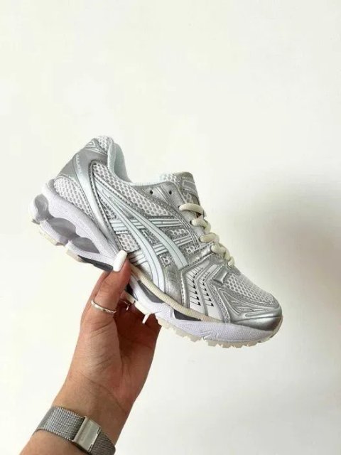 Кросівки ASICS JJJJound x Gel-Kayano 14 Silver White premium i72 | Кроссовки Асикс жіночі чоловічі