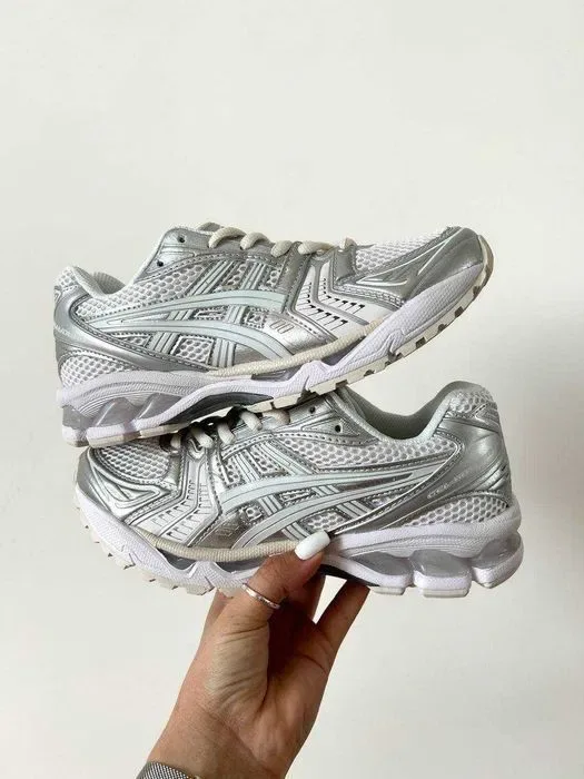 Кросівки ASICS JJJJound x Gel-Kayano 14 Silver White premium i72 | Кроссовки Асикс жіночі чоловічі — фото 4