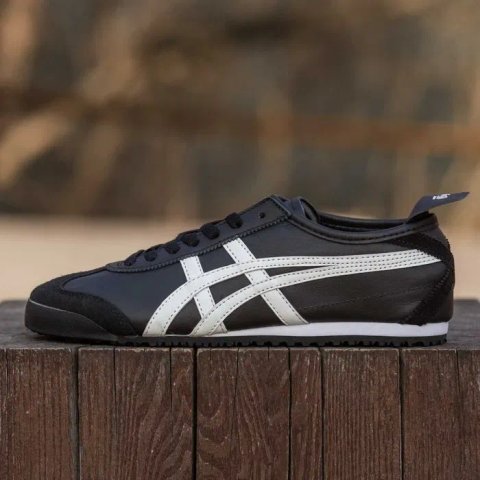 Кросівки Asics Onitsuka Mexico 66 Tiger Balck - White premium | Кроссовки Асикс чоловічі жіночі
