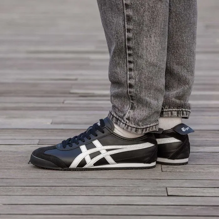 Кросівки Asics Onitsuka Mexico 66 Tiger Balck - White premium | Кроссовки Асикс чоловічі жіночі — фото 2