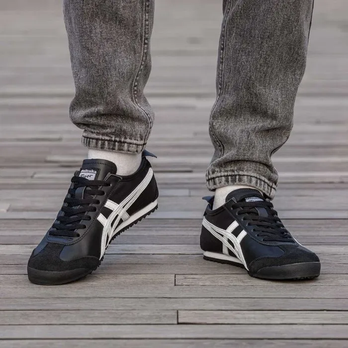 Кросівки Asics Onitsuka Mexico 66 Tiger Balck - White premium | Кроссовки Асикс чоловічі жіночі — фото 4