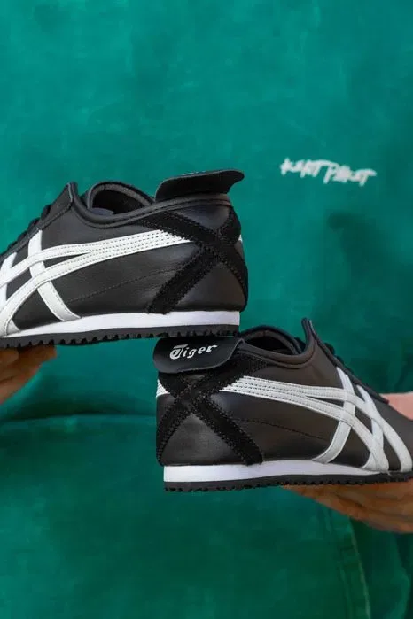 Кросівки Asics Onitsuka Mexico 66 Tiger Balck - White premium | Кроссовки Асикс чоловічі жіночі — фото 7