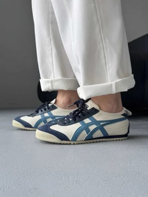 Кросівки Asics Onitsuka Tiger Mexico Beige/Blue premium | Кроссовки Асикс жіночі