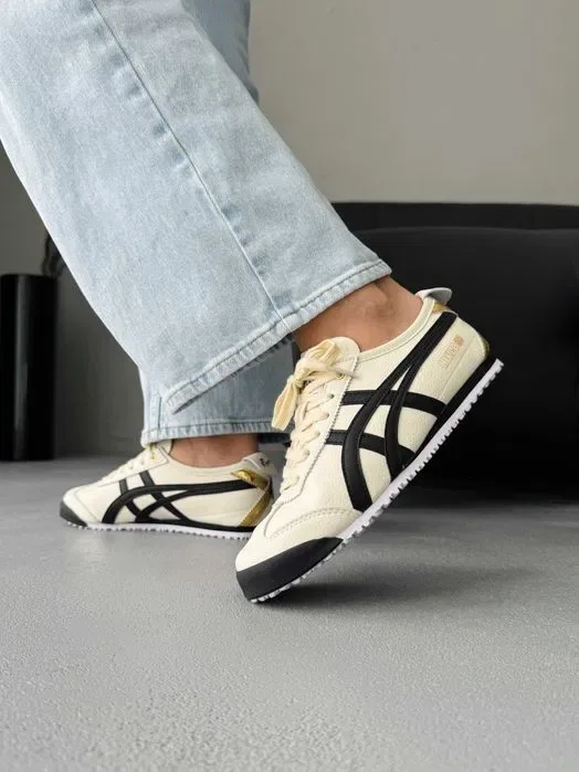 Кросівки Asics Onitsuka Tiger Mexico Black/Beige premium | Кроссовки Асикс жіночі — фото 2