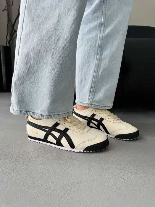 Кросівки Asics Onitsuka Tiger Mexico Black/Beige premium | Кроссовки Асикс жіночі — фото 4