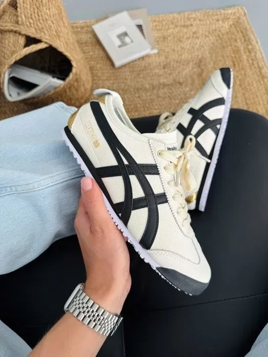 Кросівки Asics Onitsuka Tiger Mexico Black/Beige premium | Кроссовки Асикс жіночі — фото 7