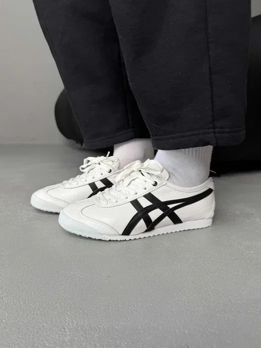 Кросівки Asics Onitsuka Tiger Mexico White/Black premium | Кроссовки Асикс чоловічі жіночі — фото 7