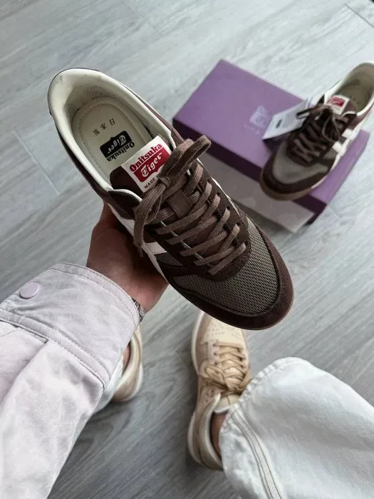 Кросівки Asics Onitsuka Tiger Ultimate 81 Brown-Cream premium | Кроссовки Асикс чоловічі жіночі — фото 2
