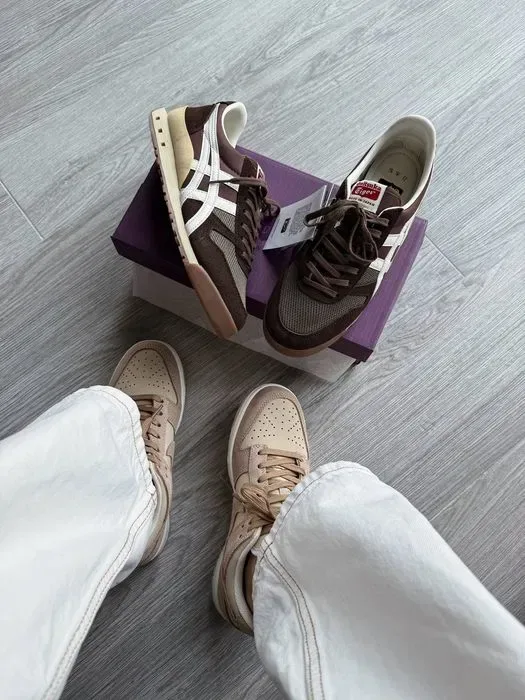 Кросівки Asics Onitsuka Tiger Ultimate 81 Brown-Cream premium | Кроссовки Асикс чоловічі жіночі — фото 6