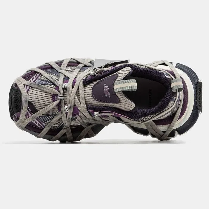 Кросівки Balenciaga 3XL Extreme Lace Beige/Purple premium | Кроссовки жіночі — фото 3