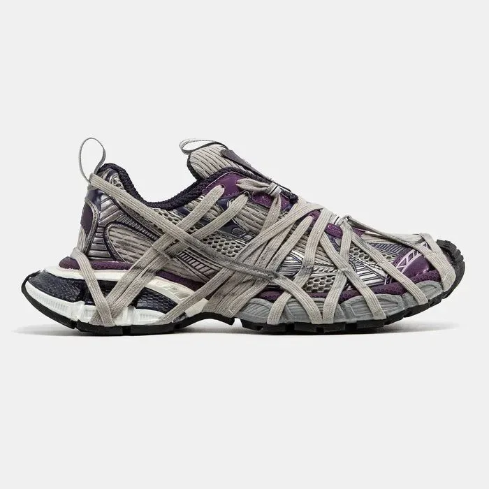 Кросівки Balenciaga 3XL Extreme Lace Beige/Purple premium | Кроссовки жіночі — фото 4