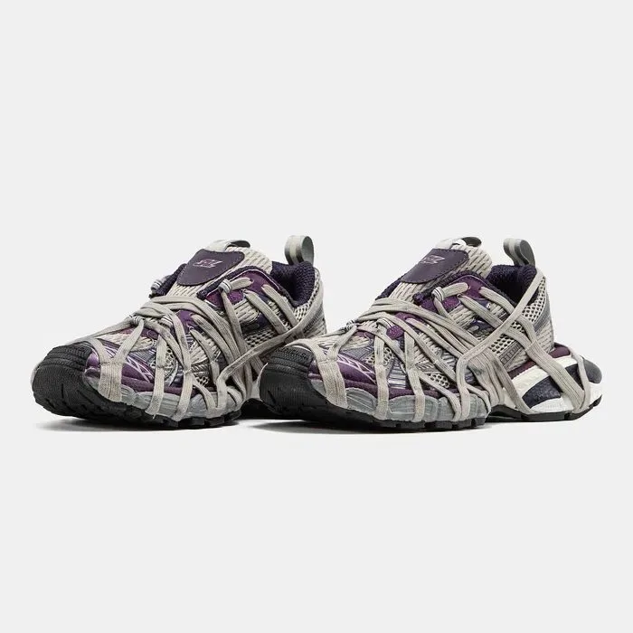 Кросівки Balenciaga 3XL Extreme Lace Beige/Purple premium | Кроссовки жіночі — фото 6