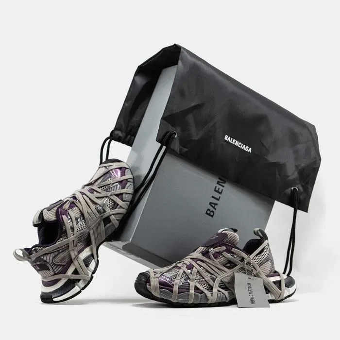 Кросівки Balenciaga 3XL Extreme Lace Beige/Purple premium | Кроссовки жіночі — фото 8