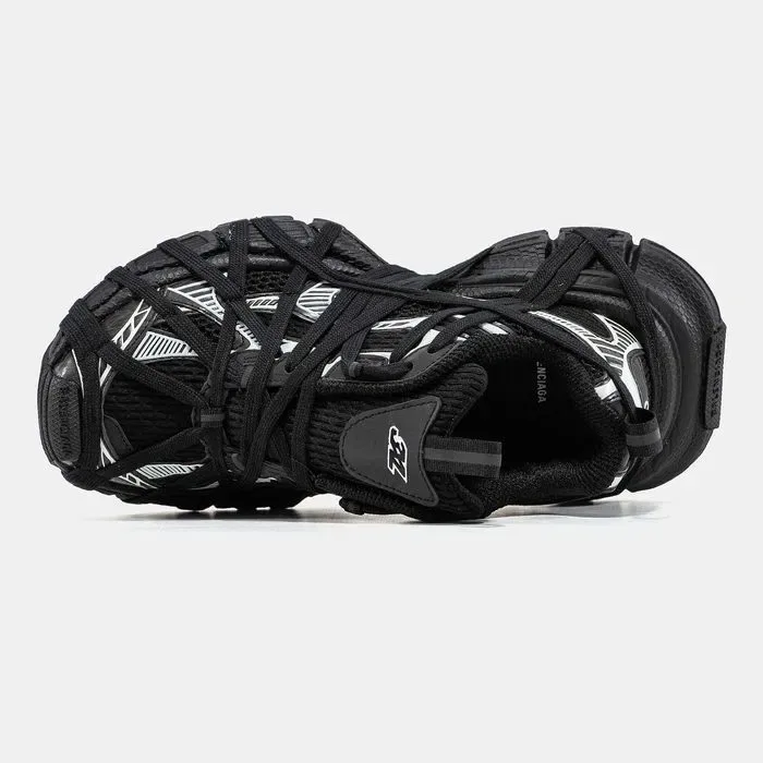 Кросівки Balenciaga 3XL Extreme Lace Black/Silver premium | Кроссовки жіночі — фото 3