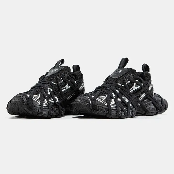 Кросівки Balenciaga 3XL Extreme Lace Black/Silver premium | Кроссовки жіночі — фото 6
