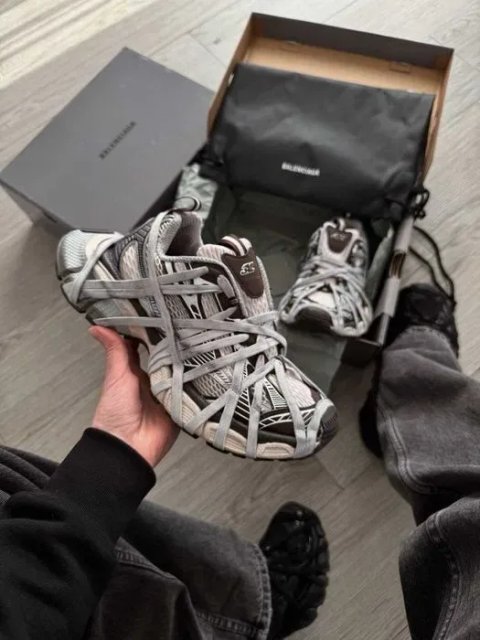 Кросівки Balenciaga 3XL Extreme Lace Brown premium | Кроссовки жіночі чоловічі