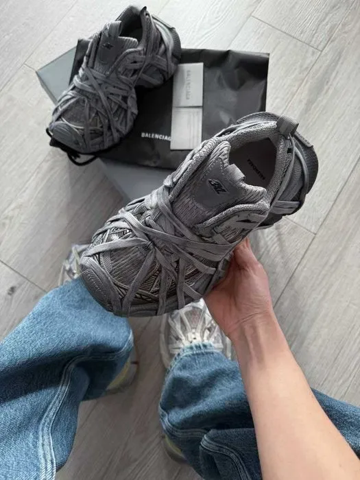 Кросівки Balenciaga 3XL Extreme Lace Double Grey premium | Кроссовки жіночі — фото 3