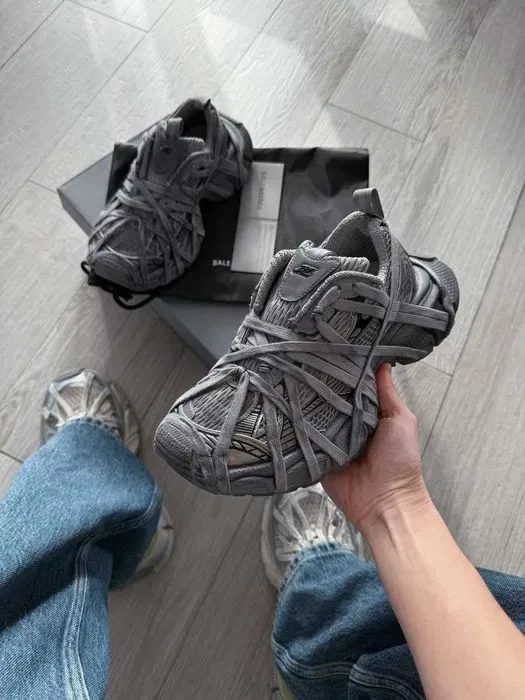 Кросівки Balenciaga 3XL Extreme Lace Double Grey premium | Кроссовки жіночі — фото 5