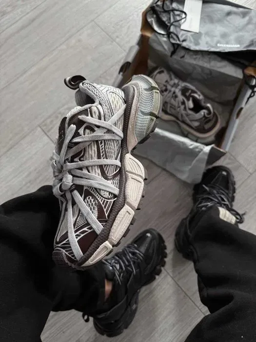 Кросівки Balenciaga 3XL Extreme Lace Grey - Brown premium | Кроссовки жіночі чоловічі — фото 2