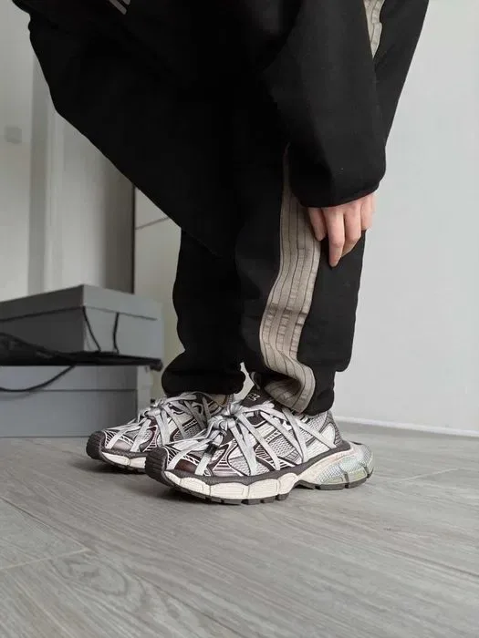 Кросівки Balenciaga 3XL Extreme Lace Grey - Brown premium | Кроссовки жіночі чоловічі — фото 8