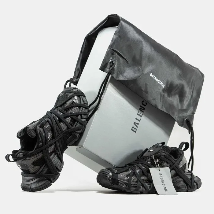 Кросівки Balenciaga 3XL Extreme Lace Triple Black premium | Кроссовки жіночі чоловічі — фото 2