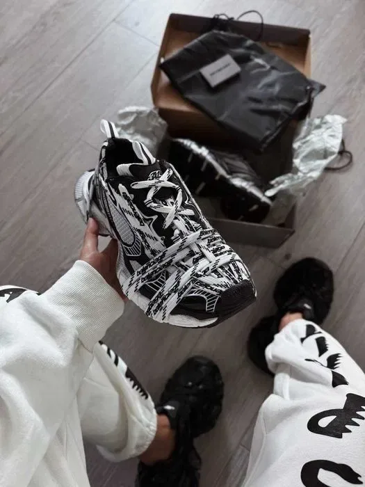 Кросівки Balenciaga 3xl Extreme Lace White-Black premium | Кроссовки жіночі чоловічі — фото 4
