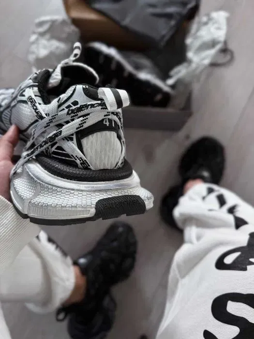 Кросівки Balenciaga 3xl Extreme Lace White-Black premium | Кроссовки жіночі чоловічі — фото 5