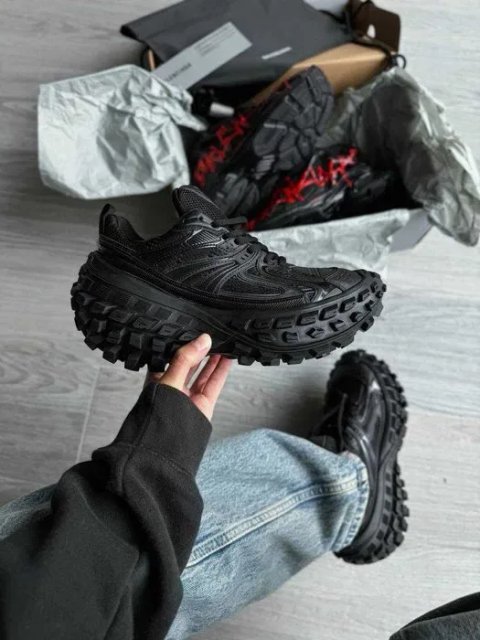 Кросівки Balenciaga Defender Sneaker Triple Black premium | Кроссовки чоловічі жіночі